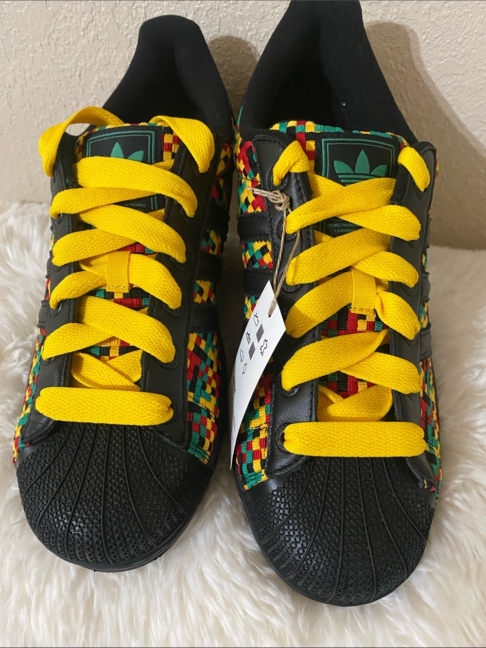 NWT Adidas superstar II Bob Marley Jamaica men’s size 10.5 - Picture 3 of 9